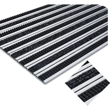 Rohožka POLENTEX ROHOŽKA PŘED DVEŘE TEXTILNÍ S KARTÁČI 80x50 C12