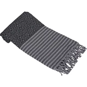 Ručník Artg Hamamzz Kusadasi Ručník 100x180 905150 Black-Grey 100 x 180 cm