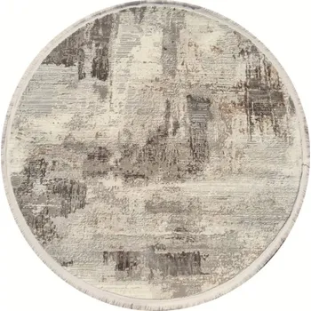 Koberec Koberec EXCLUSIVE 167 tmavě béžový / zlatý kruh