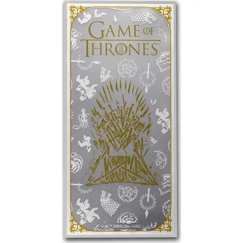 New Zeland Mint Stříbrná bankovka 3g Banknote Game of Thrones Hra o trůny