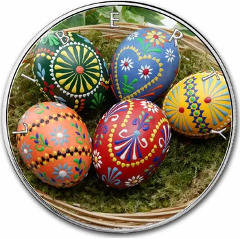 United States Mint Stříbrná mince 1oz kolorovaná - Velikonoční kraslice