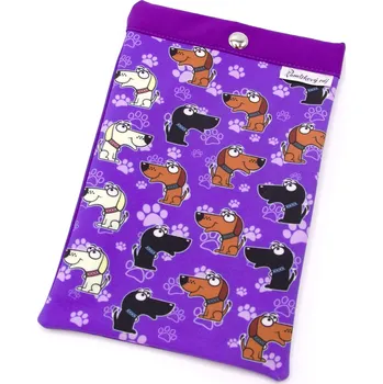 Obal na doklad Pískací Potvůrky Obal na očkovací průkaz psa – labrador Vyberte barvu: fialová