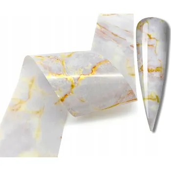 Fólie na nehty 10cm x 4cm - Mramor