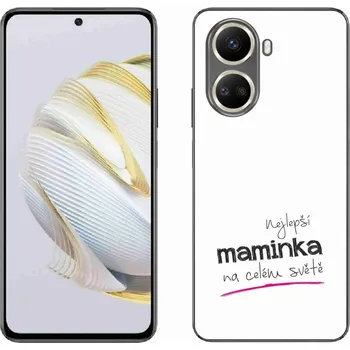 Pouzdro na mobilní telefon Gelový kryt mmCase na Huawei Nova 10 SE - nejlepší maminka 4 bílé pozadí