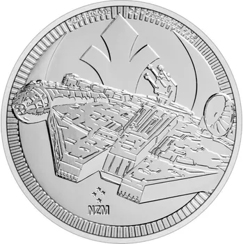 New Zealand Mint Stříbrná mince 1 oz Millenium Falcon 2021 BU