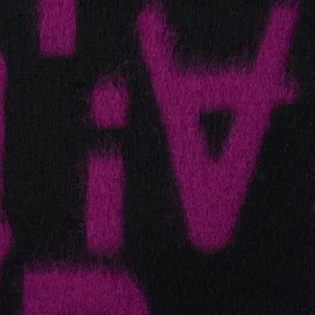 Strima Wool Alphabet - Black Cyclam