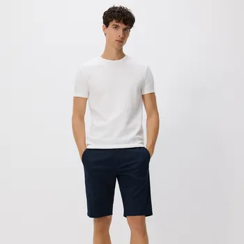 Pánské kalhoty Reserved - Kraťasy chino regular - tmavomodrá - 0051V-59X - 0051V-59X-32