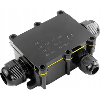 Elektroinstalační krabice s vývodkami 3x IP68, vodotěsná, pro venkovní použití