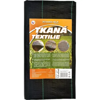 Mulčovací textilie Tkaná textilie 1,1 x 5 m; černá (Výhodou tkané textilie je její dlouhá životnost a také pevnost.)