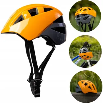 Cyklistická přilba Dětská cyklistická helma ROXAR KID oranžová velikost S