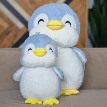 plyšák Plyšák velký měkký tučňák modrý 55 cm