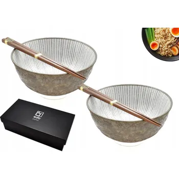 Sada misek s paličkami Edo Japan Shima 17 cm