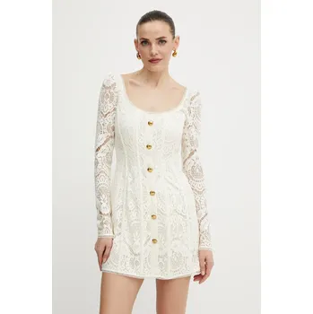 Dámské šaty Šaty Twinset béžová barva, mini, přiléhavé, 251TS2270 01X, vel. 38