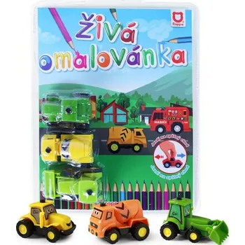 omalovánky Omalovánky 18x23,5cm stavba + 3ks aut