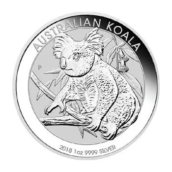 Perth Mint Stříbrná mince 1 oz Koala 2018 BU Stříbrná mince 1 oz Koala 2018 BU