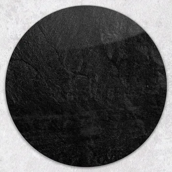 Obraz Kulatá Skleněná Deska s Dekorativním Potiskem Moderní Kámen, průměr 40 cm