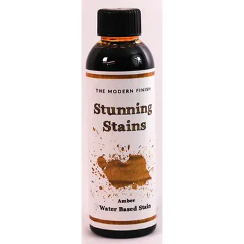 barva a nátěr na dřevo Stunning Stains vodou ředitelné mořidlo na dřevo – Jantarové 150ml