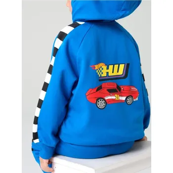 Chlapecká mikina Sinsay - Mikina s kapucí Hot Wheels - mid blue - 083FC-52X - 083FC-52X-98