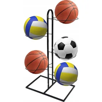 Fotbalový míč STOJAN NA MÍČE pro 5 ks - fotbalový míč, volejbalový míč, basketbalový míč