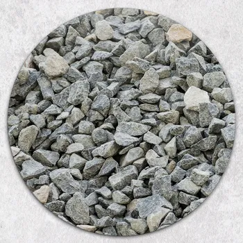 Obraz Odolná a stylová kuchyňská kulatá skleněná deska s motivem oblázků, průměr 40 cm