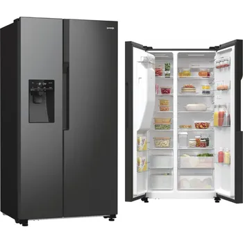 Lednice Chladnička Gorenje NRS9EVB nofrost distributor kostkovač 562 SideBySide černá
