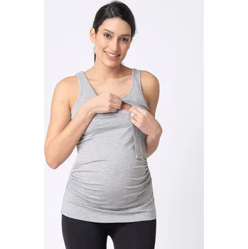 Seraphine Těhotenské a kojící tílko Aniza šedé Velikost: L
