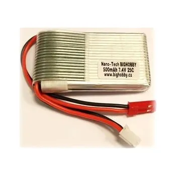 Li-pol baterie 500mAh 2S 20C (30C) -B- Bighobby-NANO Tech