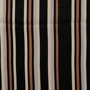 Strima Poly Satin Print - Stripe, Caramel