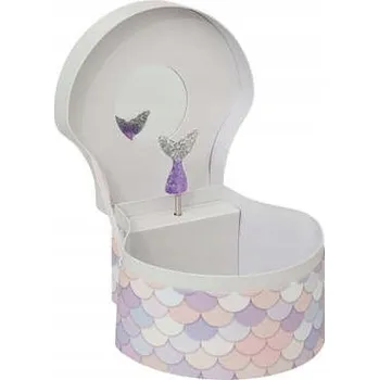 Obraz Růžová kufřík 20x12 cm MOŘSKÁ PANNA hrací skříňka