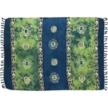 Šátek sarong Jin jang zelený se sponou