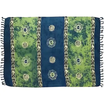 Šátek AWM Šátek sarong Jin jang zelený