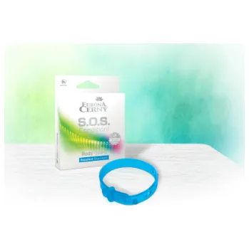 Přípravek proti hmyzu Eurona by Cerny EURONA S.O.S Condition - BodyGuard Ochranný repelentní náramek proti hmyzu Modrý