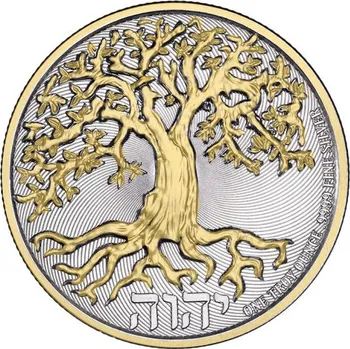 Sunshine Mint Stříbrná mince 1 oz Strom života - zlacená