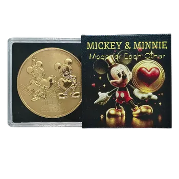 New Zealand Mint Stříbrná mince Mickey and Minnie Mouse 1 oz 2023 Pozlacená 31,1 g