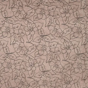 Strima Washed Corduroy Printed - Flowers, Camel