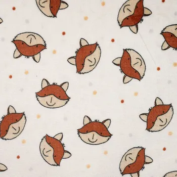 Strima Cuddle Fleece Double Print - Fox, Off White