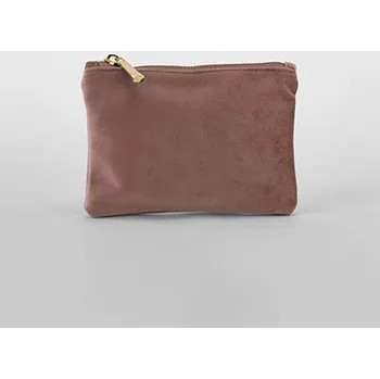 Kosmetická taška BagBase Sametová toaletní taštička vel. L BG715L Rose Quartz L (30 x 20 cm)