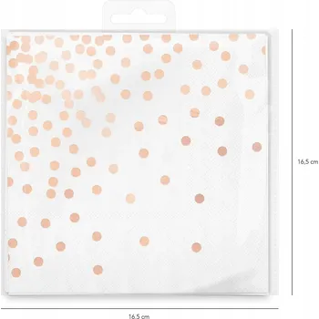 Papírový ubrousek Papírové Ubrousky S Puntíky Dekorace stolu Ubrousky 10 Ks Na 18. narozeniny