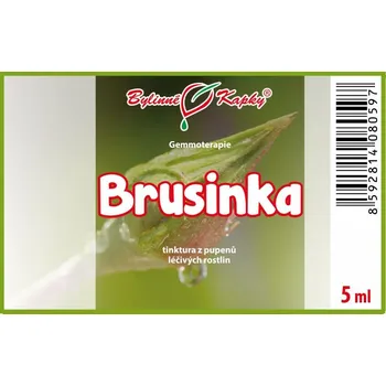 Doplněk stravy Bylinné kapky s.r.o. Brusinka - tinktura z pupenů (gemmoterapie) 5 ml | Bylinné kapky