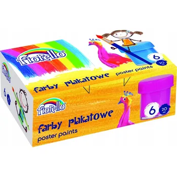 Vodová barva Plakátové barvy Fiorello 6 ks x 20 ml
