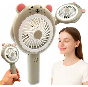 Domácí ventilátor Mini ventilátor Yifeng Mini Wentylator Wiatrak Dziecięcy Ręczny stříbrný/šedý