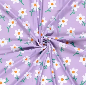 Plavkovina UV Kvítky na světle fialkové (E) (Plavkovina s UV ochranou)