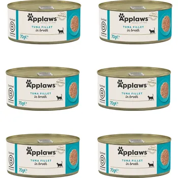 Krmivo pro kočku APPLAWS Tuna fillet in broth - mokré krmivo pro kočky - 6x70g