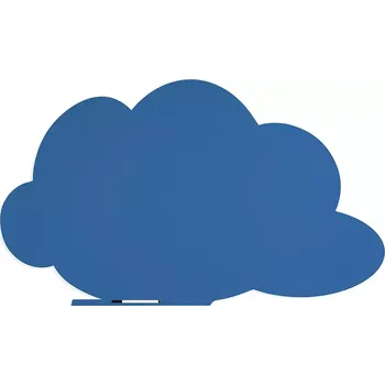 Magnetická tabule Rocada Skin Shape Cloud 6450-5017, bezrámová, tvar mraku, 115x75 cm, lakovaná, dopravní modrá RAL 5017
