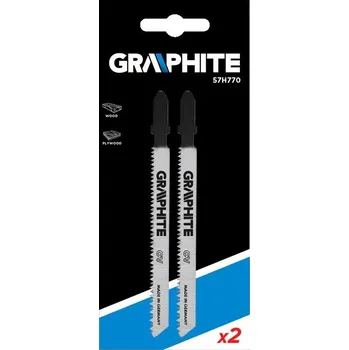 Příslušenství k pile Sada pilových listů pro přímočaré pily na dřevo, 2ks 14TPI GRAPHITE (57H770)