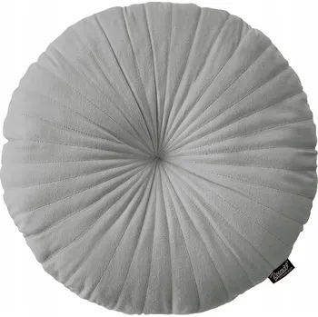 Polštář Polštář dekorativní šedý světle Milou kulatý