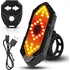 Cyklosvítilna Zadní LED světlo s blinkry 3200 900 mAh černé