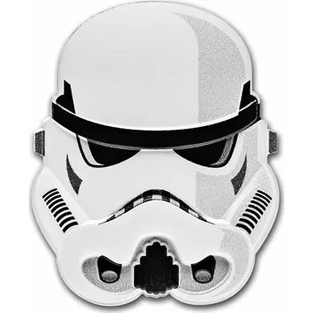 Stříbrná mince 1 oz Star Wars Storm Trooper Helmet 2021 Kolorovaná Star Wars Storm Trooper helma