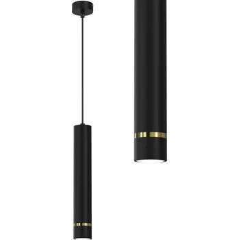 Závěsné svítidlo tuba trubka Gu10 závěs černo-zlaté