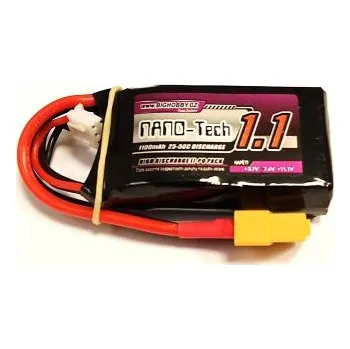 Li-pol baterie 1100mAh 3S 25C (50C) Bighobby-NANO Tech